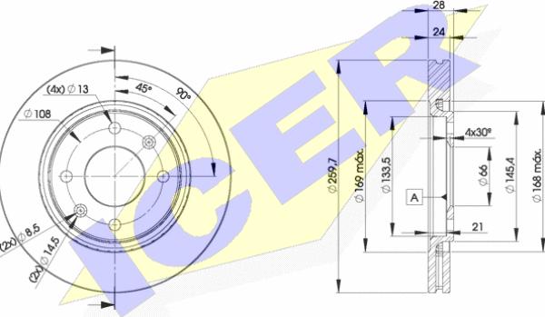 Icer 78BD9406-2 - Discofreno autozon.pro