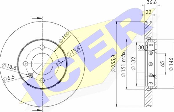 Icer 78BD9614-2 - Discofreno autozon.pro