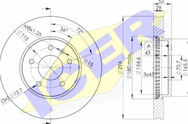 Icer 78BD9048-2 - Discofreno autozon.pro