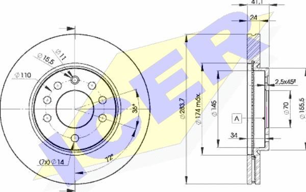 Icer 78BD9047-2 - Discofreno autozon.pro