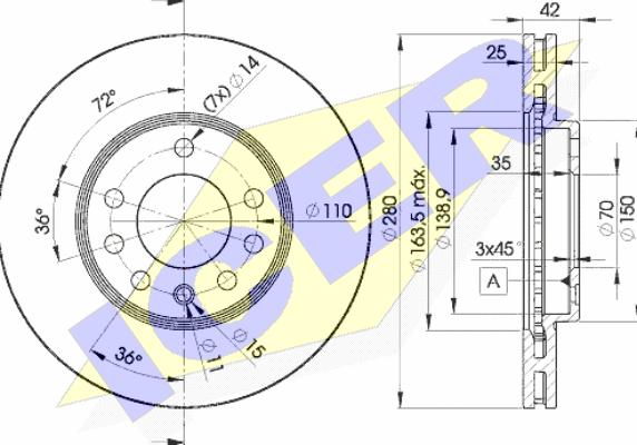 Icer 78BD9060-2 - Discofreno autozon.pro