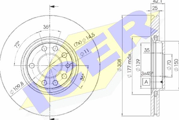 Icer 78BD9061-2 - Discofreno autozon.pro