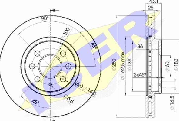 Icer 78BD9007-2 - Discofreno autozon.pro