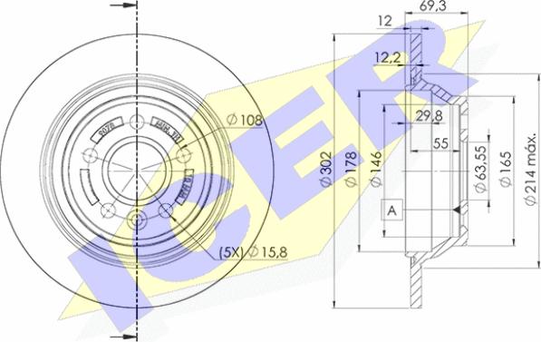 Icer 78BD9078-1 - Discofreno autozon.pro