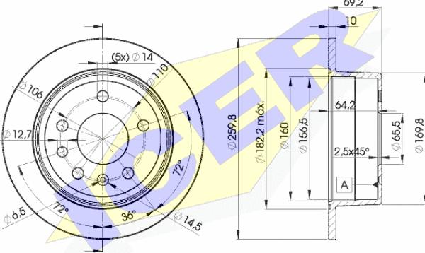 Icer 78BD9105-2 - Discofreno autozon.pro