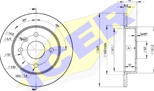 Icer 78BD9108-2 - Discofreno autozon.pro