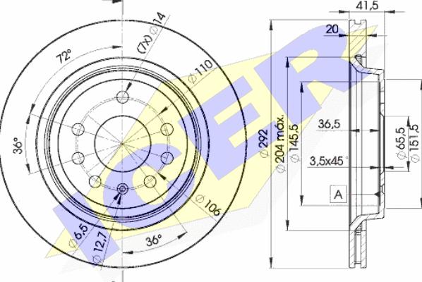 Icer 78BD9114-2 - Discofreno autozon.pro