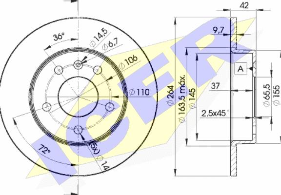 Icer 78BD9110-2 - Discofreno autozon.pro