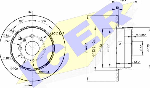 Icer 78BD9209-2 - Discofreno autozon.pro