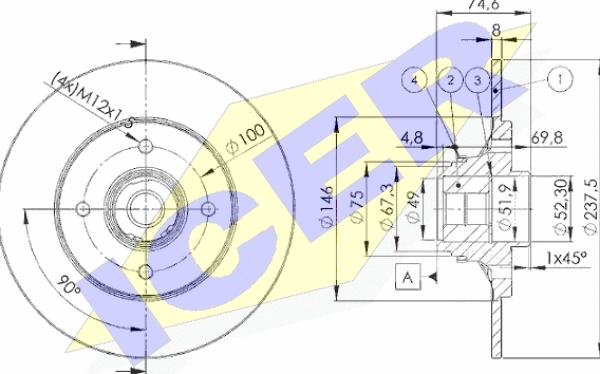 Icer 78BD4901-1 - Discofreno autozon.pro