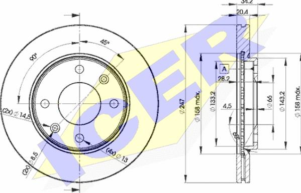 Icer 78BD4694-2 - Discofreno autozon.pro