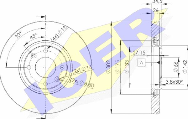 Icer 78BD4698-2 - Discofreno autozon.pro