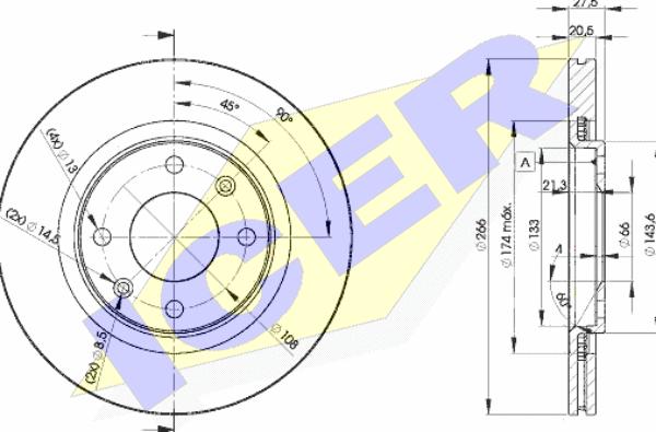 Icer 78BD4697-2 - Discofreno autozon.pro