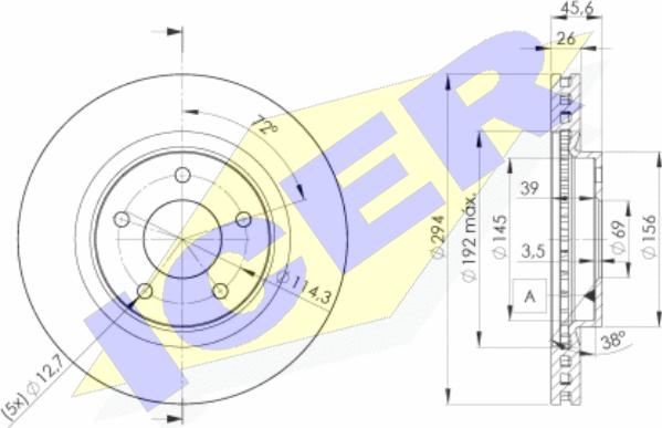 Icer 78BD4644-2 - Discofreno autozon.pro