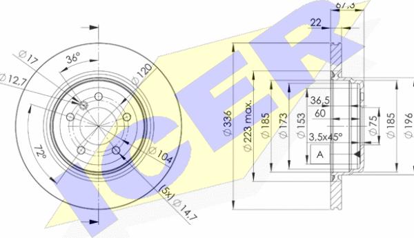 Icer 78BD4655-2 - Discofreno autozon.pro