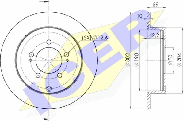 Icer 78BD4650-2 - Discofreno autozon.pro