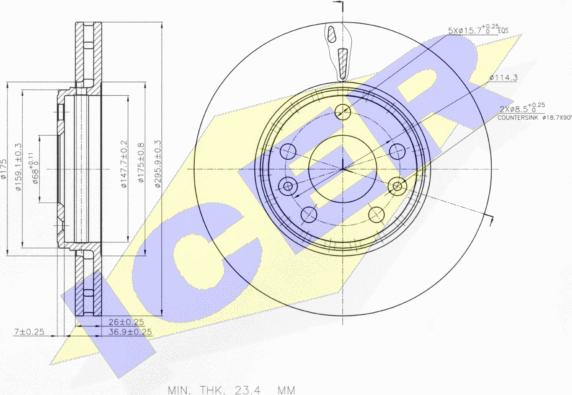 Icer 78BD4668-2 - Discofreno autozon.pro