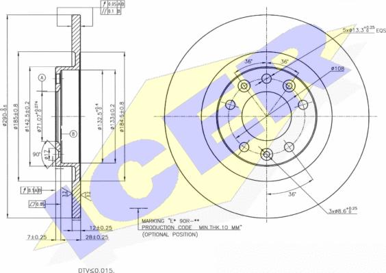 Icer 78BD4614-2 - Discofreno autozon.pro