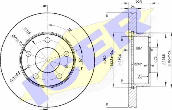 Icer 78BD4681-2 - Discofreno autozon.pro