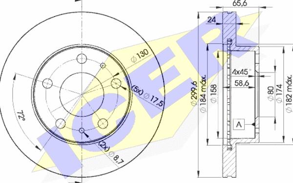 Icer 78BD4682-2 - Discofreno autozon.pro