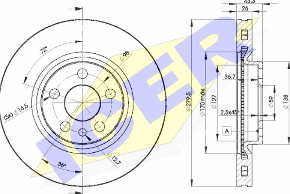 Icer 78BD4620-2 - Discofreno autozon.pro