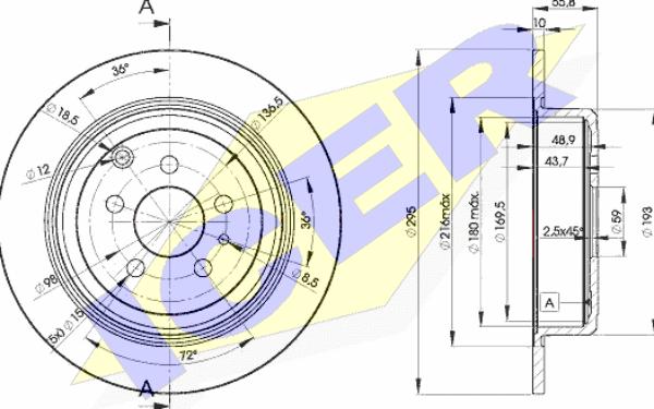 Icer 78BD4621-2 - Discofreno autozon.pro