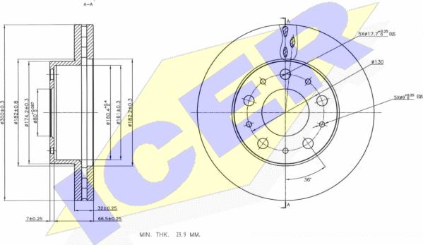 Icer 78BD4622-1 - Discofreno autozon.pro