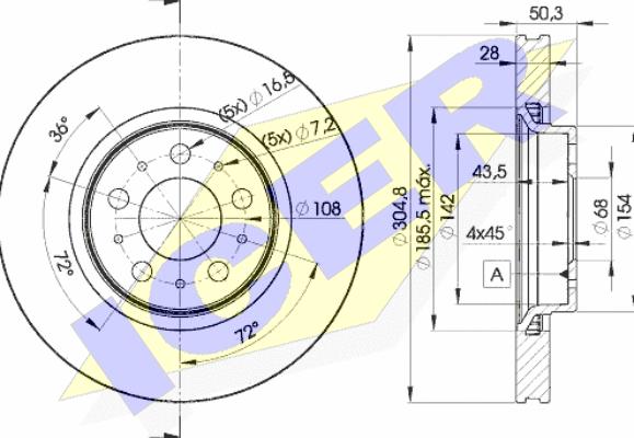 Icer 78BD4045-2 - Discofreno autozon.pro