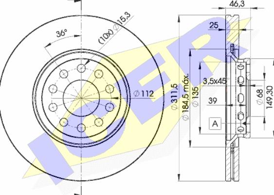 Icer 78BD4065-2 - Discofreno autozon.pro