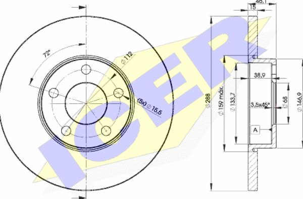 Icer 78BD4061-2 - Discofreno autozon.pro