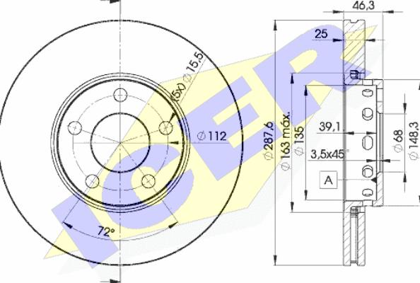 Icer 78BD4063-2 - Discofreno autozon.pro