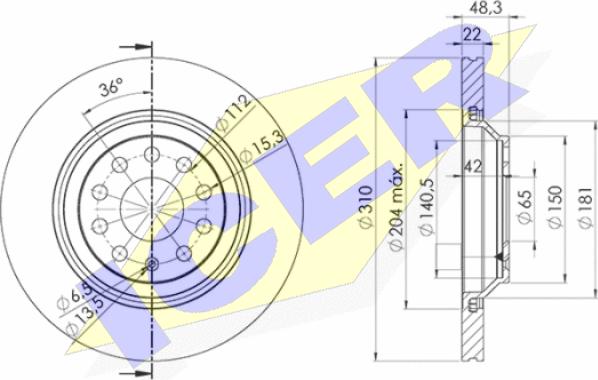 Icer 78BD4082-2 - Discofreno autozon.pro