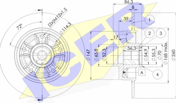 Icer 78BD4023-1 - Discofreno autozon.pro