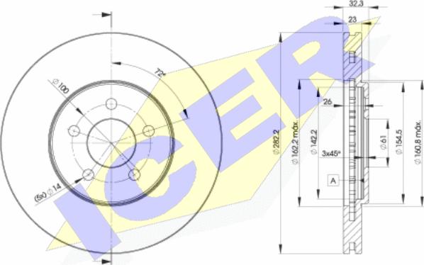 Icer 78BD4073-2 - Discofreno autozon.pro