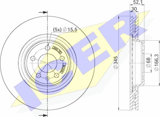 Icer 78BD4150-2 - Discofreno autozon.pro