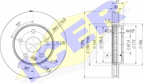 Icer 78BD4116-2 - Discofreno autozon.pro