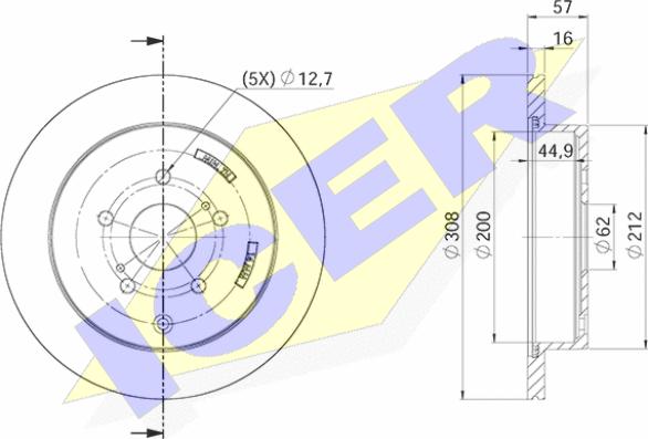 Icer 78BD4802-2 - Discofreno autozon.pro