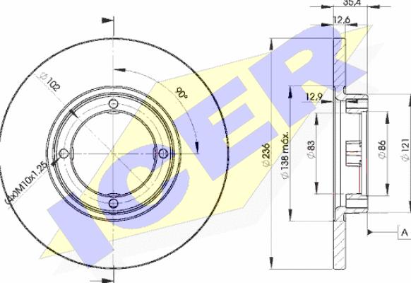 Icer 78BD4392-2 - Discofreno autozon.pro