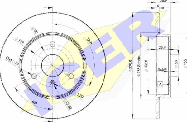 Icer 78BD4341-2 - Discofreno autozon.pro