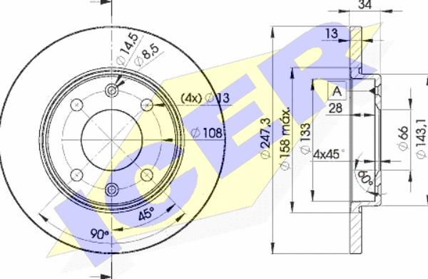 Icer 78BD4298-2 - Discofreno autozon.pro