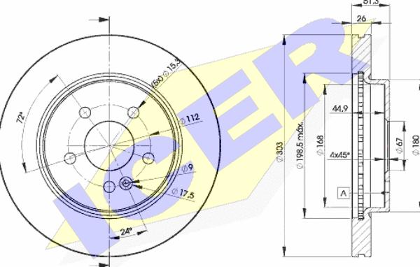 Icer 78BD4210-2 - Discofreno autozon.pro