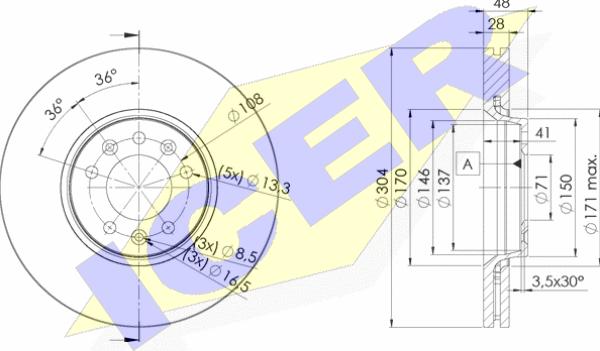 Icer 78BD4755-2 - Discofreno autozon.pro