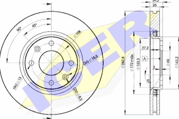 Icer 78BD4752-2 - Discofreno autozon.pro