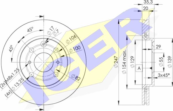 Icer 78BD4700-2 - Discofreno autozon.pro