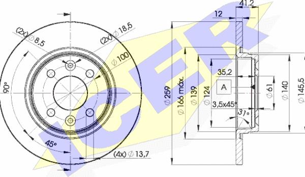 Icer 78BD4707-2 - Discofreno autozon.pro