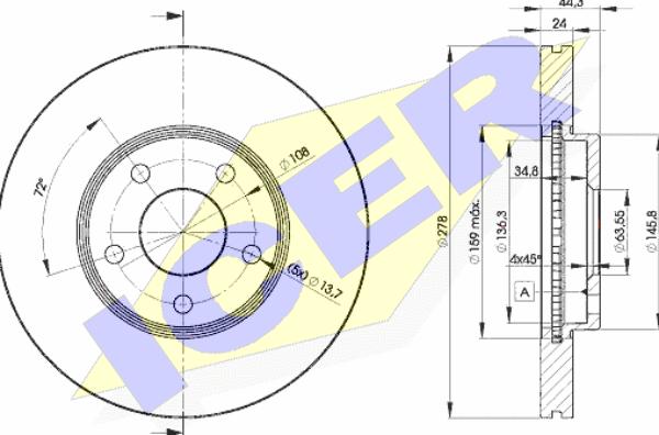 Icer 78BD5980-2 - Discofreno autozon.pro