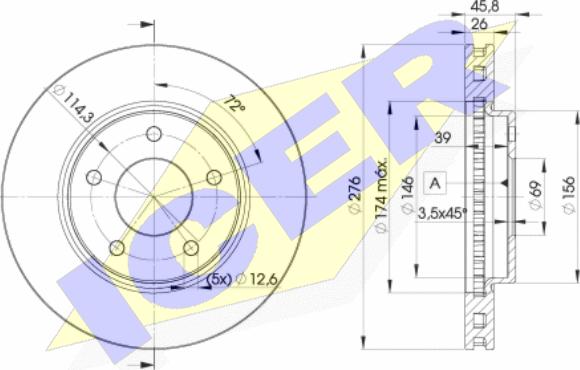 Icer 78BD5923-2 - Discofreno autozon.pro