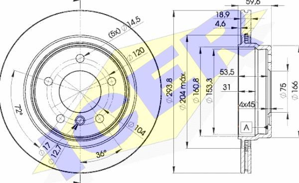 Icer 78BD5563-2 - Discofreno autozon.pro