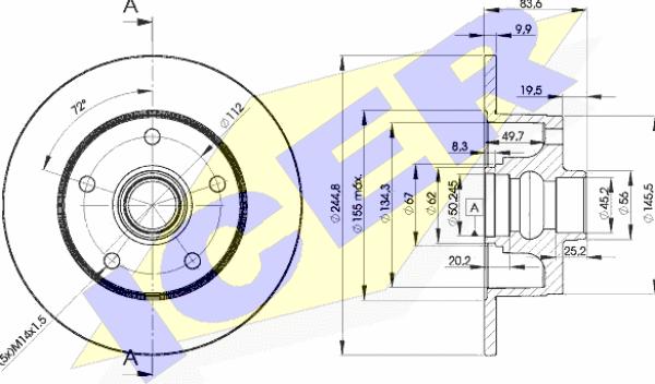 Icer 78BD5606-1 - Discofreno autozon.pro