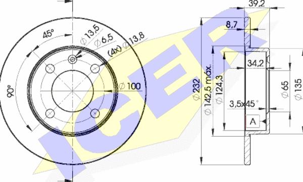 Icer 78BD5608-2 - Discofreno autozon.pro